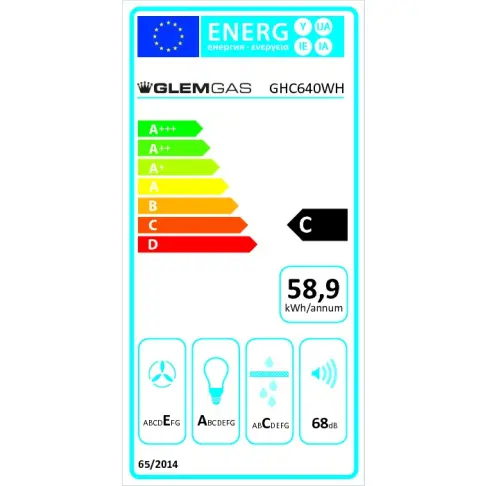 Hotte visière GLEM GHC 640 WH - 2