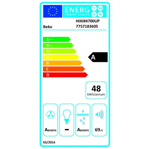 Plaque aspirante induction BEKO HIXI84700UF - 8