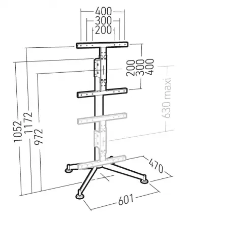 Pied tv mobile ERARD 039220 - 7