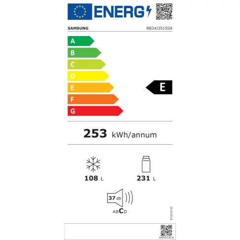 Réfrigérateur - congélateur en bas SAMSUNG RB34J3515S9 - 4