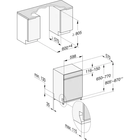 Lave-vaisselle intégré 60 cm MIELE G5110SCIIN - 6
