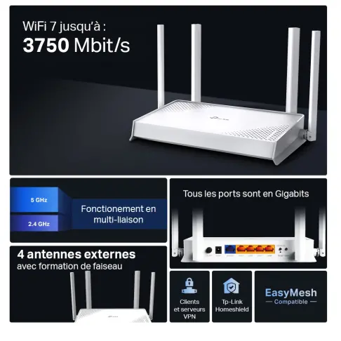 Routeur TPLINK ARCHERBE220W - 4