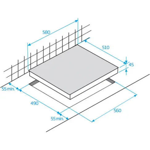 Table vitrocéramique BEKO HIC 64502 T - 4