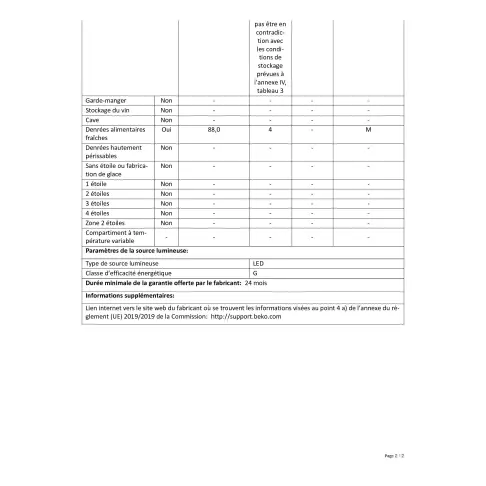 Réfrigérateur table top BEKO TS190030N - 4