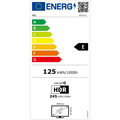 Tv led 85'' TCL 85P79L - 10
