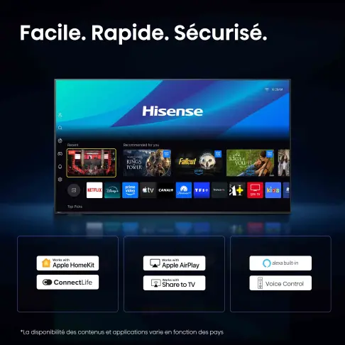 Télé led 43'' HISENSE 43A6S - 13