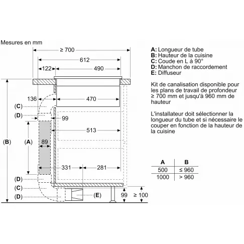 Table aspirante induction BOSCH PVS611B16E - 11
