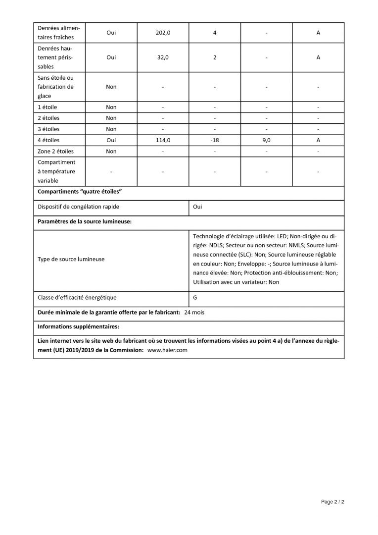 Refrigerateurs Combines Inverses Haier A 3 Fe 635 Cgje Réfrigérateur combiné HAIER A3FE635CGJE - MDA