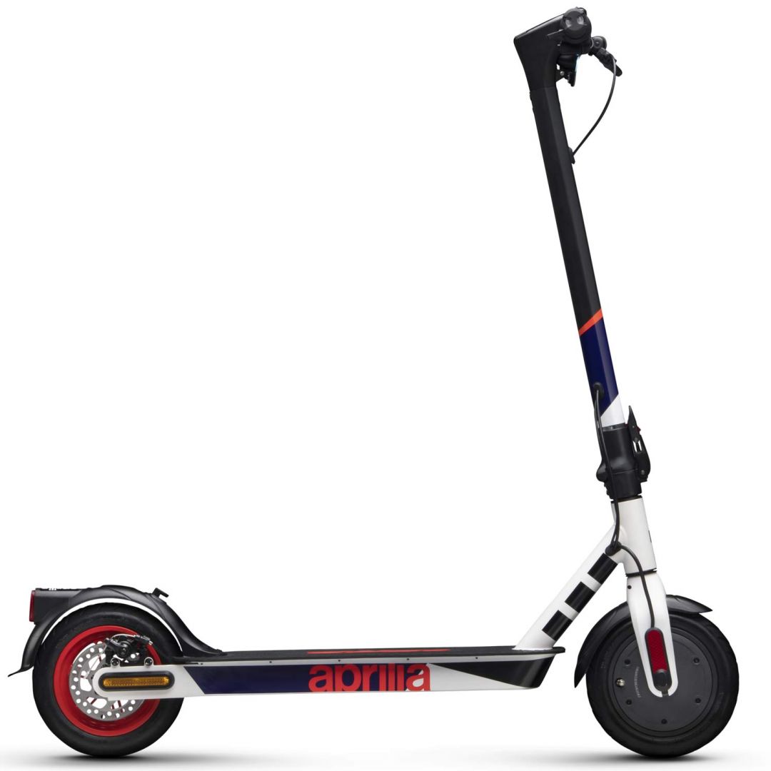 Trottinette électrique Aprilia ESR1 – Moteur 350W, Châssis Magnésium, Autonomie 30km, Noir/rouge, Modèle 2021