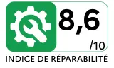 Lave-vaisselle 60 cm CANDY CF5C6F0B - Indice de réparabilité