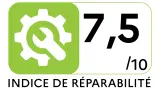 Indice de réparabilité Smartphone APPLE iPhone 15 Jaune 128 Go - MTP23ZD/A - Indice de réparabilité