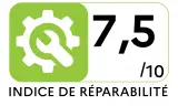 Smartphone APPLE MTP43ZD/A - Indice de réparabilité
