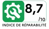 Lave-vaisselle tout intégré 60 cm ELECTROLUX E62LC212S - Indice de réparabilité