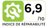 Indice de réparabilité Lave linge hublot MIELE WCB680WCS - Indice de réparabilité