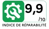 Lave-vaisselle 60 cm SHARP QWNA1FF47D3W - Indice de réparabilité