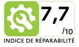 Indice de réparabilité Lave linge hublot INDESIT BWE91295XWVFR - Indice de réparabilité