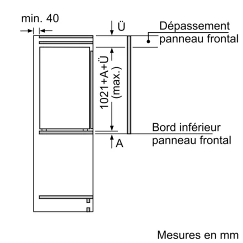 Réfrigérateur intégré 1 porte SIEMENS KI 31 RADF 0 - 2