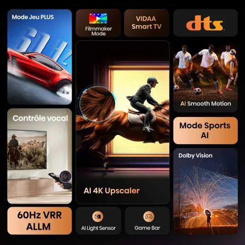 Tv led 65'' HISENSE 65A6Q - 5