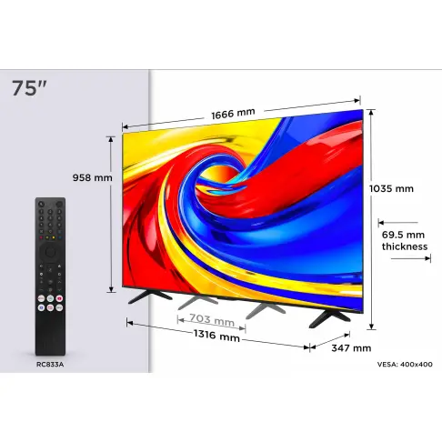 Tv led 75'' TCL 75P79L - 2