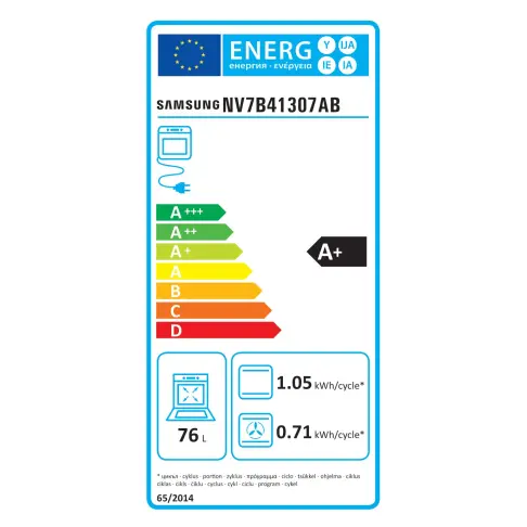 Four pyrolyse SAMSUNG NV7B41307AB - 4