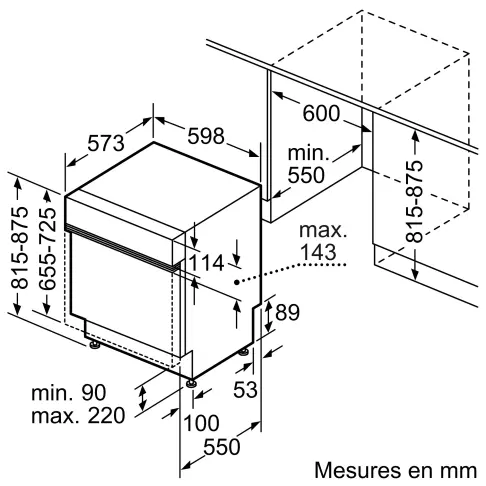 Lave-vaisselle intégré 60 cm BOSCH SMI4HBS23E - 10