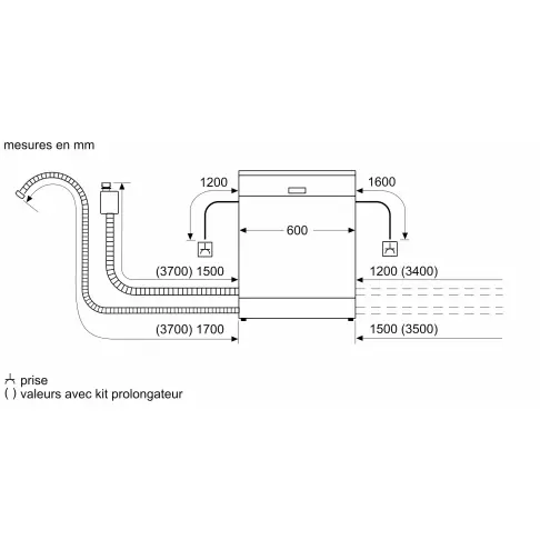 Lave-vaisselle intégré 60 cm BOSCH SMI4HBS23E - 11