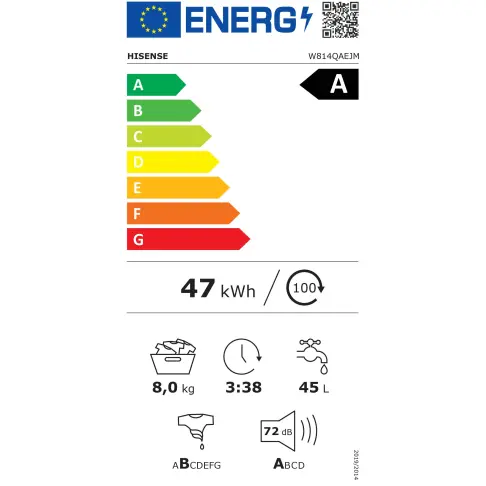 Lave-linge frontal HISENSE W814QAEJM - 6