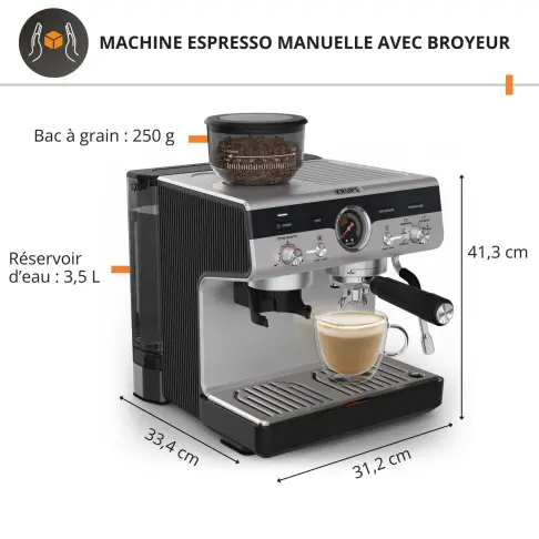 Broyeur café KRUPS XP801T10 - 3