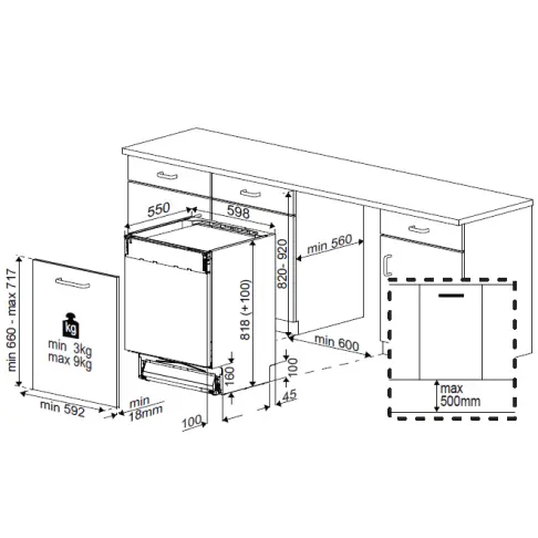 Lave-vaisselle tout intégré 60 cm BEKO BDIN38560C - 2