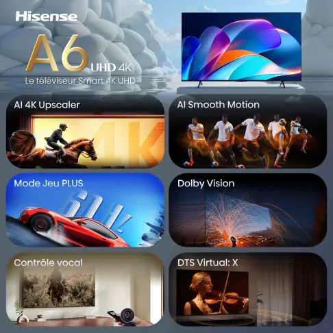 Télé led 55'' HISENSE 55A6S - 12