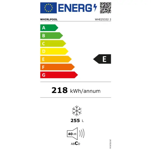 Congélateur coffre WHIRLPOOL WHE253322 - 2