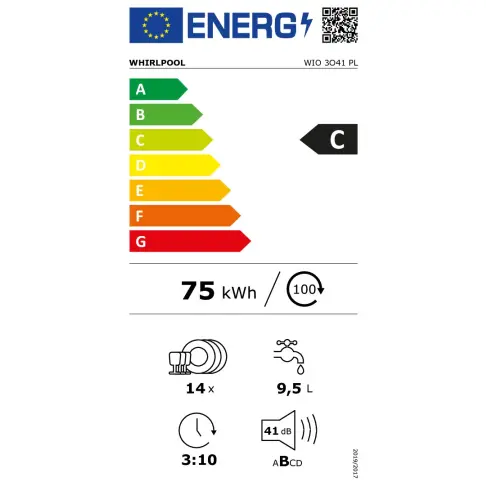 Lave-vaisselle tout intégré 60 cm WHIRLPOOL WIO 3 O 4 PL - 3