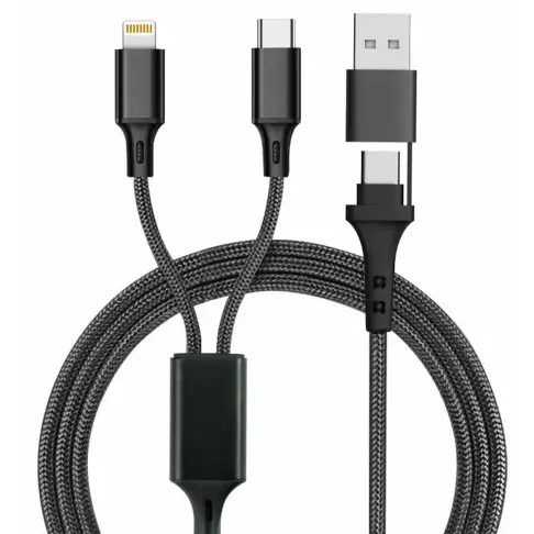 Connectique data AKASHI ALT4N1GFBLK - 1