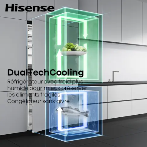 Réfrigérateur combiné intégré HISENSE RB3B250SAWE - 10