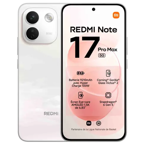 Smartphone XIAOMI REDMINOTE17PROMAXBLANC - 1