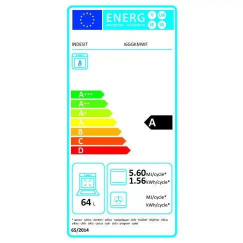 Cuisinière tout gaz INDESIT I6GGKMWF - 6