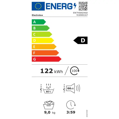 Sèche-linge frontal ELECTROLUX EW7HI6924SD - 8