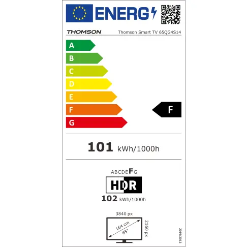 Tv led 65'' THOMSON 65QG4S14 - 16