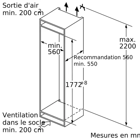 Congélateur intégré BOSCH GIN81VEE0 - 6