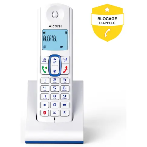 Téléphone sans fil ALCATEL F 630 BLEU - 1