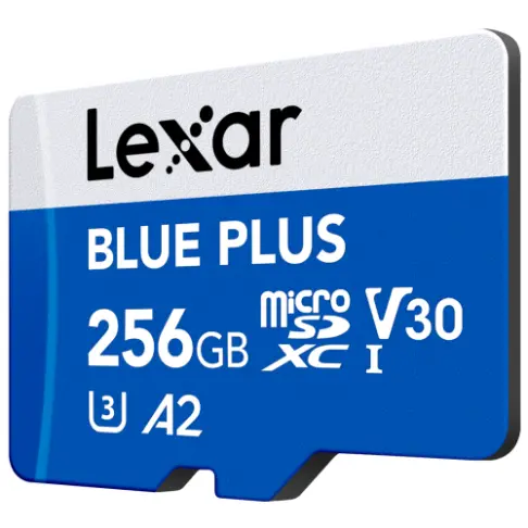 Carte microsd LEXAR MSDXC BLUE PLUS 256 G V 30 - 3