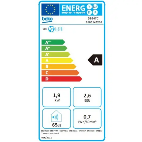 Climatisation monobloc BEKO BS207C - 7