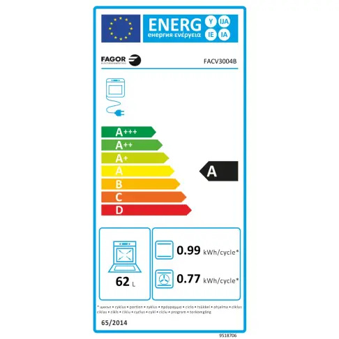Cuisinière dessus vitrocéramique FAGOR FACV3004B - 10