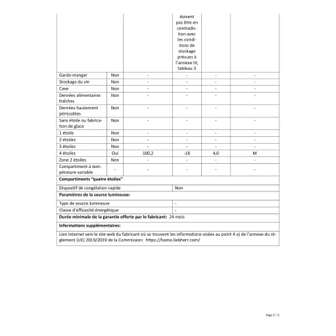 Congélateur intégré LIEBHERR UG 1211-24 - 3