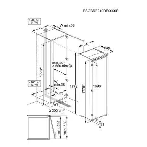 Réfrigérateur intégré 1 porte ELECTROLUX KRD6DE18S4 - 8