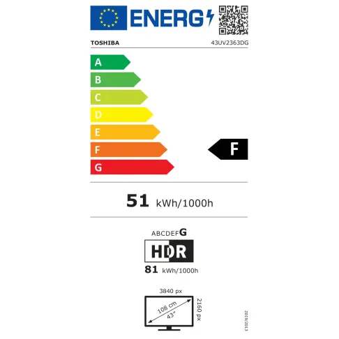 Tv led 43'' TOSHIBA 43UV2363DG - 6