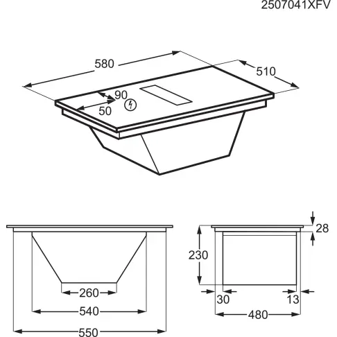 Plaque aspirante induction AEG TT64CB00CB - 11