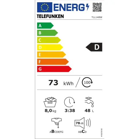 Lave-linge frontal TELEFUNKEN TLL148W - 12