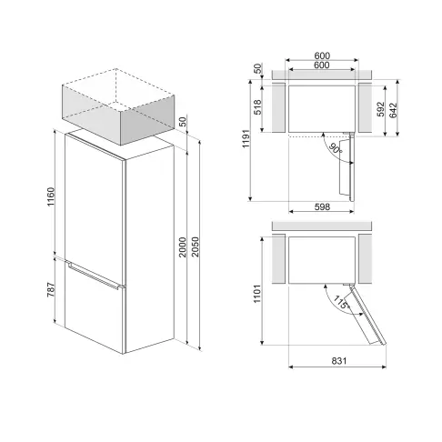 Réfrigérateur combiné inversé SMEG GAMME ELITE RC20XDND - 8