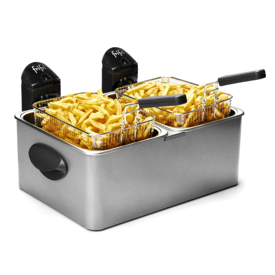 Friteuse Électrique FRIFRI F1998 – Double 3200 W, 4,5 L, Zone Froide - vue 3